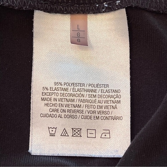 Tahari Black V-Neck Short Sleeve Waist Tie Faux Wrap Dress LBD Large - Picture 11 of 16